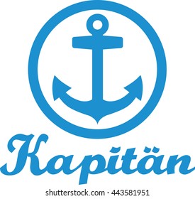 Anchor with captain - german