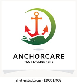 Anchor Care Logo Design Template Inspiration