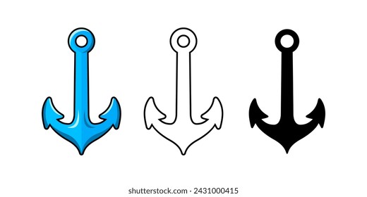 Anchor Cartoon Design Illustration vector eps format , suitable for your design needs, logo, illustration, animation, etc.