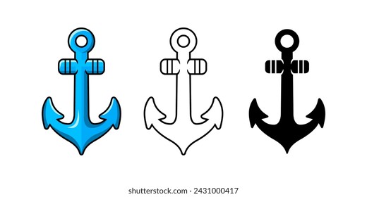 Anchor Cartoon Design Illustration vector eps format , suitable for your design needs, logo, illustration, animation, etc.