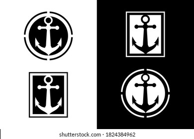Anchor concept. Very suitable in various business purposes, also for icon, symbol, logo and many more.
