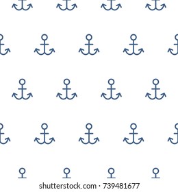 anchor creative fashion vintage pattern blue and white