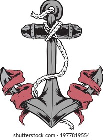 Anchor design symbol drawing art