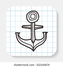 Anchor Doodle Stock Vector (Royalty Free) 322143674 | Shutterstock