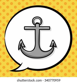 Anchor doodle, speech bubble