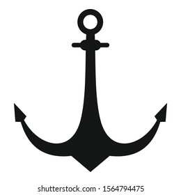 Anchor element icon. Simple illustration of anchor element vector icon for web design isolated on white background