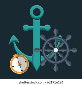 anchor emblem icon image 