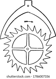 Anchor escapement is a type of escapement used in pendulum clocks. An escapement is the mechanism in a mechanical clock that maintains the swing of the pendulum and advances the clock's wheels at each
