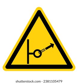 Anchor Failure Hazard Symbol Sign ,Vector Illustration, Isolate On White Background Label .EPS10