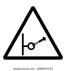 Anchor Failure Hazard Symbol Sign ,Vector Illustration, Isolate On White Background Label .EPS10