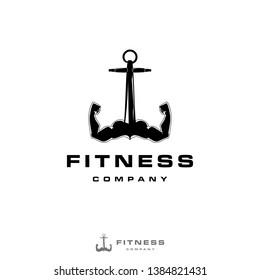 Anchor Fitness logo design inspiration