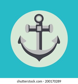 anchor flat icon