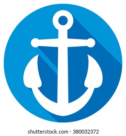 Anchor Flat Icon Stock Vector (Royalty Free) 380032372 | Shutterstock