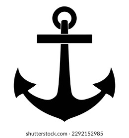 Anchor Flat Icon Isolated On White Background