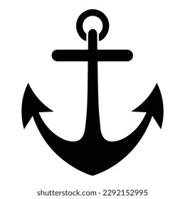 Anchor Flat Icon Isolated On White Background