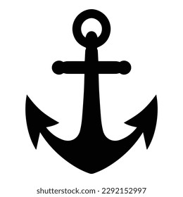Anchor Flat Icon Isolated On White Background