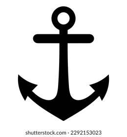 Anchor Flat Icon Isolated On White Background