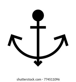 anchor Glyph icon