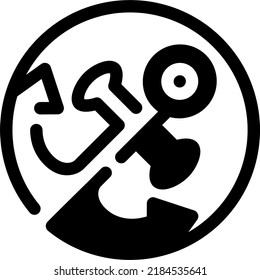 Anchor-Symbol-Vektordesign-Vorlage