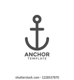 Anchor graphic design template vector