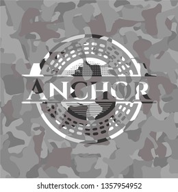 Anchor grey camo emblem