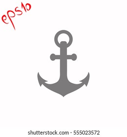 Anchor grey icon.