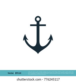 Anchor / Harbor Icon Vector Logo Template Illustration Design. Vector EPS 10.