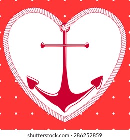Anchor with heart