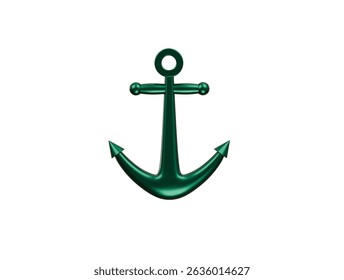  anchor icon 3d illustration render