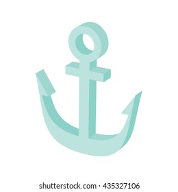 Anchor icon in cartoon style