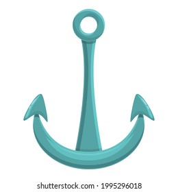 Icono de delimitador. Caricatura del icono del vector Anchor para el diseño web aislado en fondo blanco