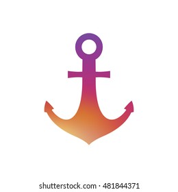 Anchor icon. Anchor clip art. Art design illustration. Compatible with ai, cdr, pdf, png and eps formats.