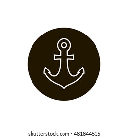 Anchor icon. Anchor clip art. Art design illustration. Compatible with ai, cdr, pdf, png and eps formats.