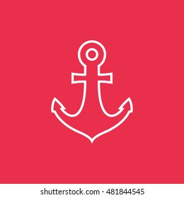 Anchor icon. Anchor clip art. Art design illustration. Compatible with ai, cdr, pdf, png and eps formats.