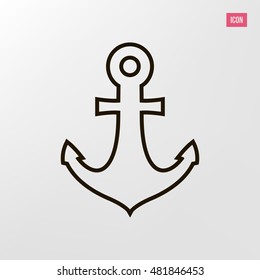 Anchor icon. Anchor clip art. Art design illustration. Compatible with ai, cdr, pdf, png and eps formats.