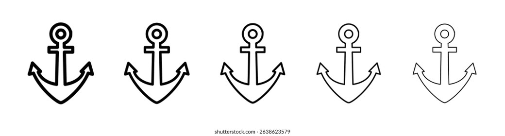 Anchor icon concept. graphic design, logo, Web, UI.