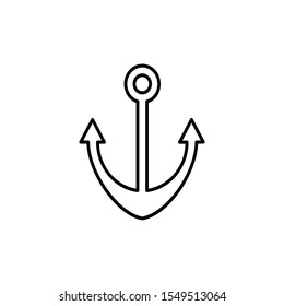 anchor icon design vector template