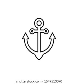 anchor icon design vector template