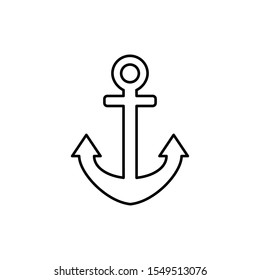 anchor icon design vector template
