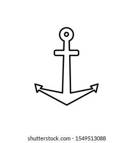 anchor icon design vector template