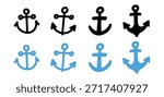 anchor icon doodle sailor hand drawing pirate nautical sea