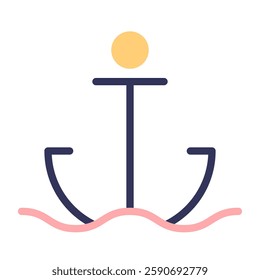 Anchor icon with editable stroke