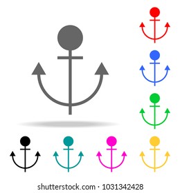 Anchor icon. Elements in multi colored icons for mobile concept and web apps. Icons for website design and development, app development on white background