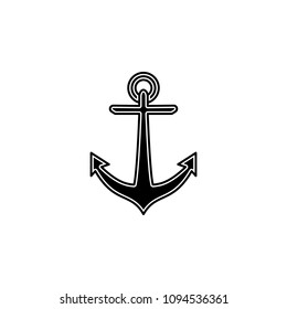 Anchor icon flat