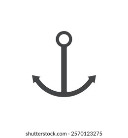 anchor icon Flat logo set collection