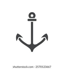 anchor icon Flat logo set collection