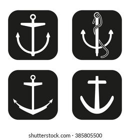 Anchor icon in four variations