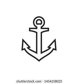 Anchor icon graphic design template vector illustration