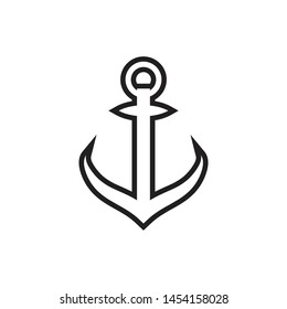 Anchor icon graphic design template vector illustration