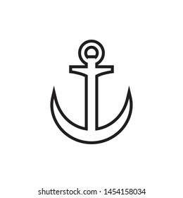 Anchor icon graphic design template vector illustration